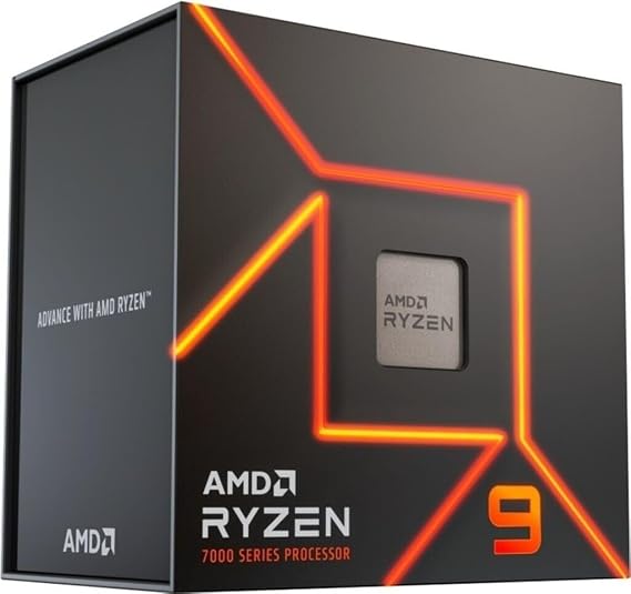 AMD Ryzen 9 7900 Processor 12 Core/24 Thread, Unlocked, Zen 4 Architecture 76MB L2+L3 Cache, TDP 65W, Boost Frequency up to 5.4GHz, Socket AM5.DDR5 & PCIe 5.0 Heatsink not included