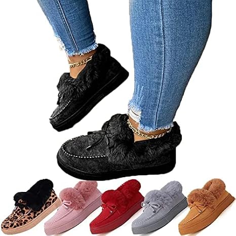 Women's Boots Round Head Thick Sole Orthopedic Arch-Support Wool Thick Warm Cotton Shoes