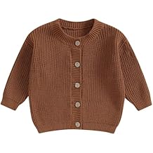 Newborn Baby Girl Boy Cute Long Sleeve Button Up Cardigan Toddler Knit Sweater Infant Fall Winter Clothes