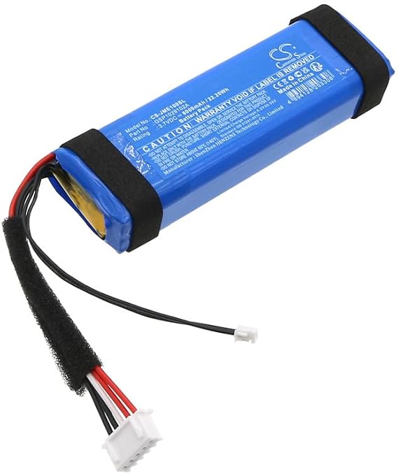 Replacement Battery for JBL Charge Essential, Charge Essential 1, GG0942-IL0509665, GG0985-KN0332693 PN:JBL GSP1029102A 6000mAh / 22.20Wh