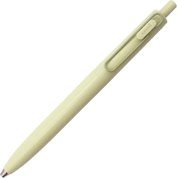Uni-Ball One F, Gel Ink Ballpoint Pen, 0.5mm Fine Point, Black Ink, Pale Green (Limited Edition), UMNSFCC05.PG, Pack of 5