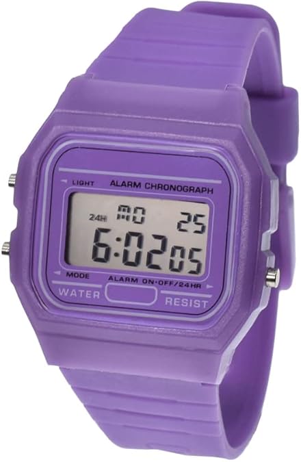 BDM Vintage Digital Watch | Choose Your Favorite Color | Unisex 80s Retro Style | Watch with Alarm, Chronograph, and Light