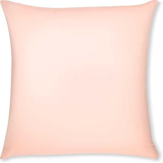 PILLOWY 24" x 24" Throw Pillow - Cream Peach: 1 PCS Luxurious Premium Microbead Pillow with 85/15 Nylon/Spandex Fabric. Forever Fluffy, Outstanding Beauty & Support. Silky, Soft & Beyond Comfortable