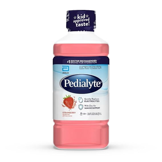 Pedialyte Electrolyte Drink, Strawberry Hydration Drink