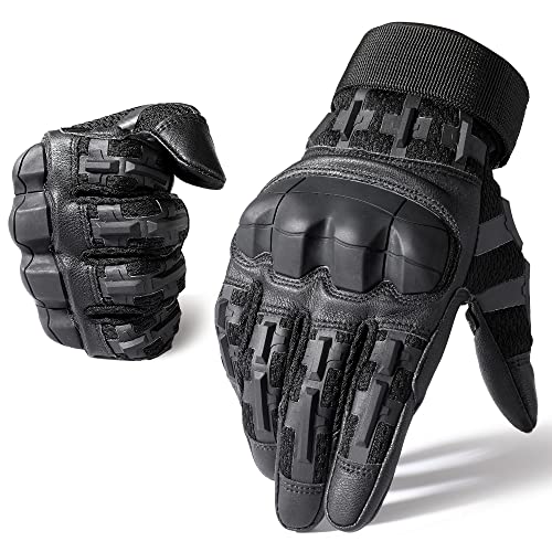 AXBXCX Motorcycle Tactical Gloves for Men - Protection, Flexible, Durable, Touchscreen Capable & Perfect for Outdoor Activities!