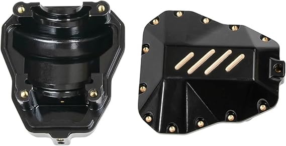 FOR Won-der RC Black Coating Brass Diff Cover Portal Drive Axle Counterweight For Cro-boll 1/7 MK07 RC Crawler Car Upgrade Parts