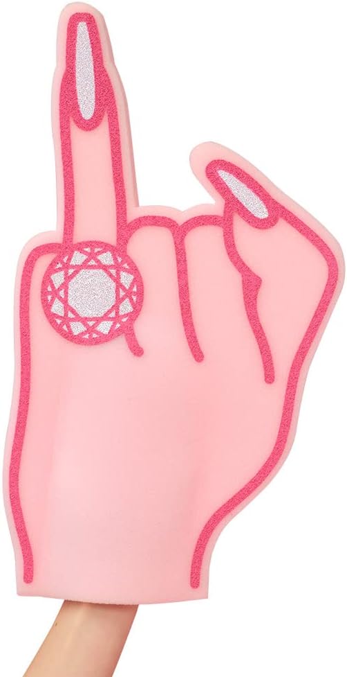 xo, Fetti XL 18" Engaged Foam Ring Finger | Bachelorette Bridal Gift