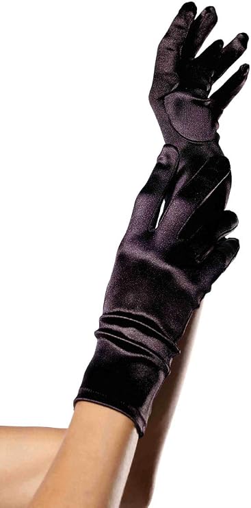 Leg Avenue Women's Satin Wrist Length Gloves
