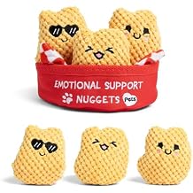 WHAT DO YOU MEME? Emotional Support Pet Nuggies by Relatable, Cuddly Dog Toys and Puppy Essentials, Great Gift Ideas for Your Furry Friend, Includes 3 Toys