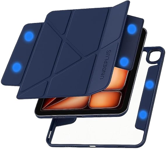 UnDePlus iPad 11.Nesil A16 11inç/10.Nesil 10.9inç ile uyumlu Kılıf Çift Magnetik Kapak Arka Sert Multi SkinPro Case