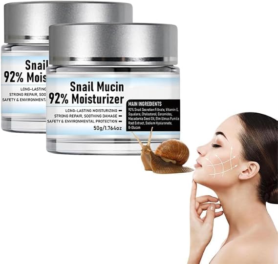 Lism Snail Mucin 92% Moisturizing Daily Facial Gel Cream for All Skin Types
