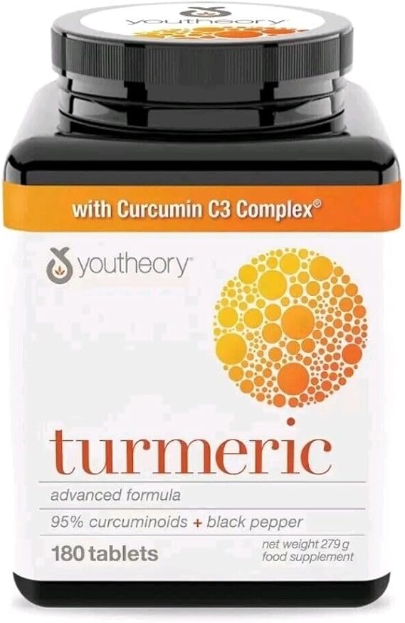 Youtheaory Turmeric Advanced Formula -180 Count