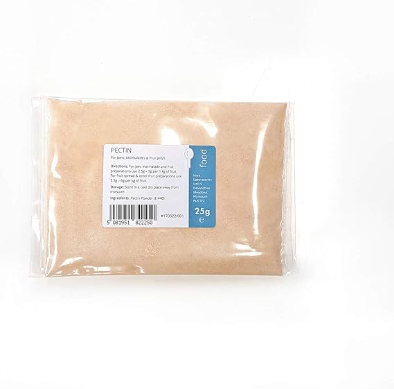 Pectin Powder 25g - Perfect for Jams, Chutneys, Fruit Marmalade, Jelly & Cakes. Pure Food Grade Pectin
