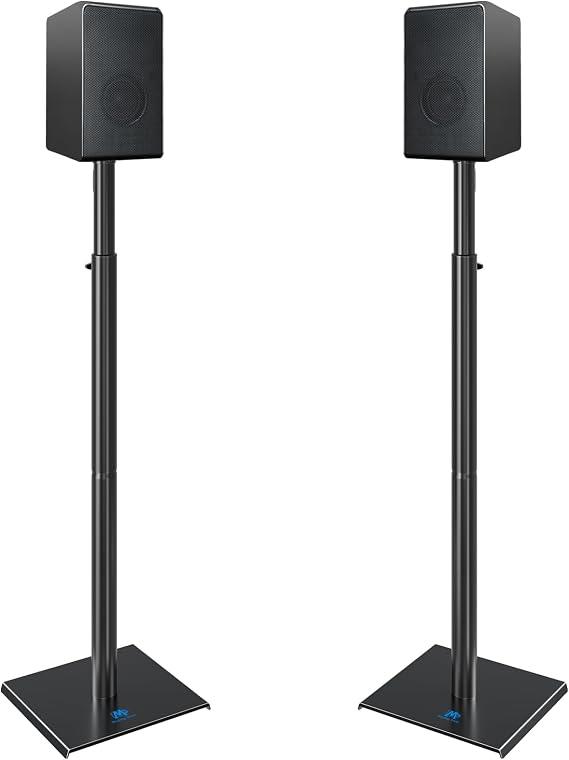 Mounting Dream Speaker Stands Floor Pair Adjust Height 83-108cm Load 10kg