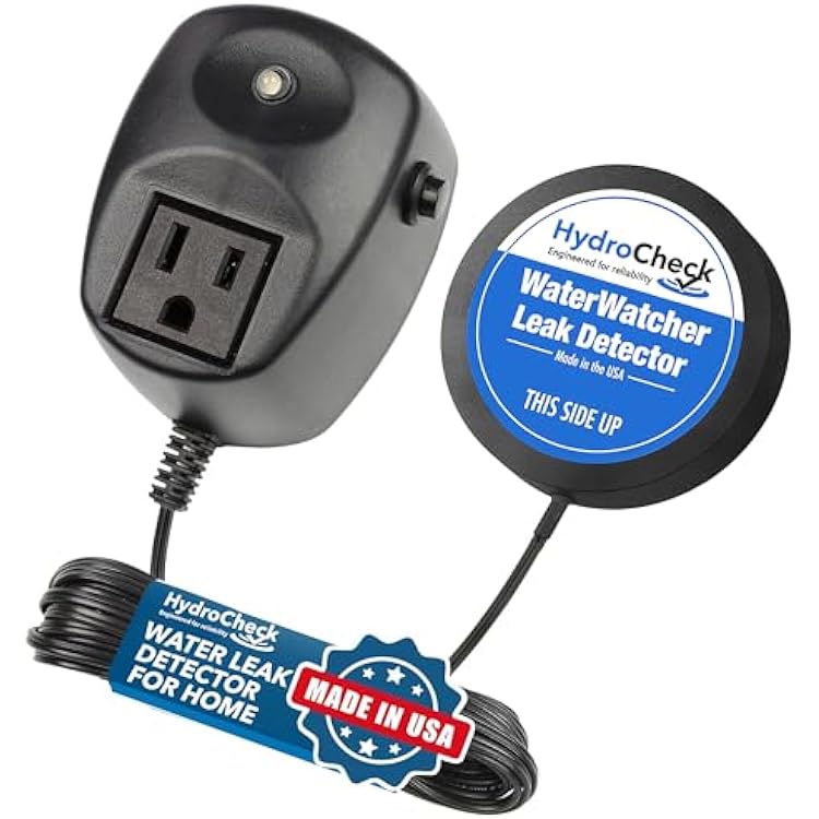 Water Sensor Alarm, Smart Water Leak Detector for Home & Basements | Made in THE USA | Automatic Flood Detectors and Water Alarm, Pure Water Capable WaterWatcher