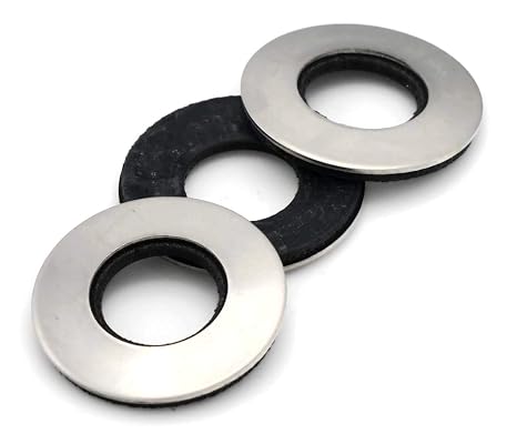Neoprene EPDM Washers 18/8 SS - 3/8" (OD .875) Qty-25