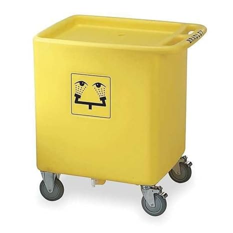 Bradley S19-399 Eyewash Station Waste Container,Yellow