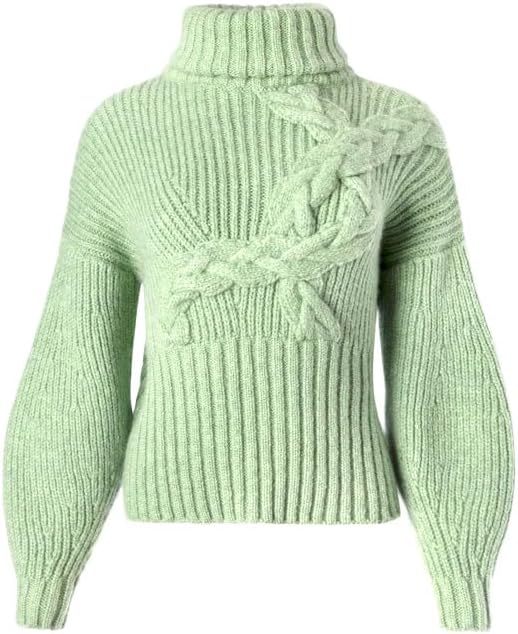 Cashmere Cable Knit Turtleneck Sweater