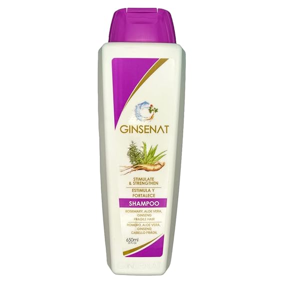 Ginsenat Rosemary Ginseng Shampoo, 22 Fl Oz, Strengthening Formula for Fragile Hair