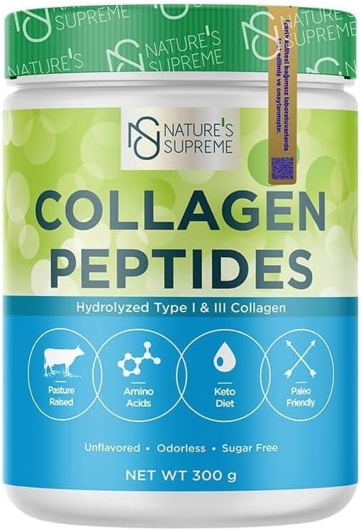 Nature's Supreme Collagen Kolajen Peptides Powder 300 Gr Aromasız