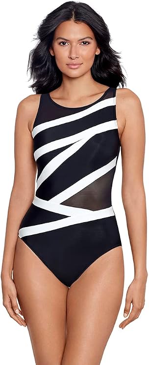 Miraclesuit Women's Swimwear Spectra Somerpointe Shelf Bra One Piece Swimsuit