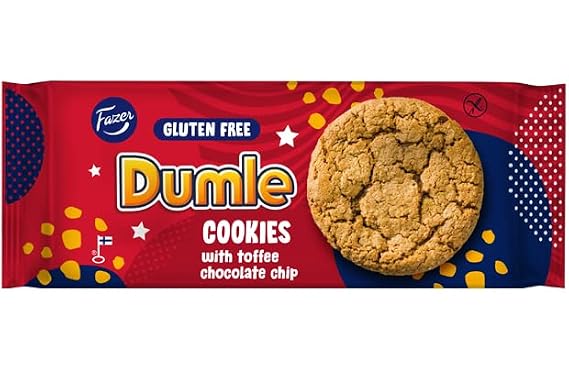 Fazer Dumle Glutenfree Cookies 20 Packs of 140g 98oz