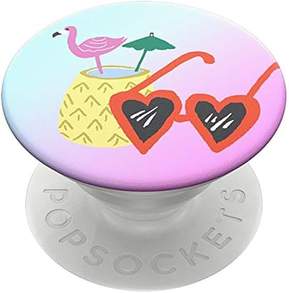 PopSockets: PopGrip Expanding Stand and Grip with a Swappable Top for Phones & Tablets - Poolside