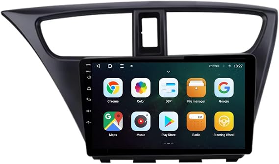 Android 9 Inch Touchscreen Car Radio Stereo for Honda CIVIC Hatchback 2012-2017 with Carplay Android Auto GPS Navigation with BT 4G/WiFi USB Mirror Link FM Auto Parts(4+64G)