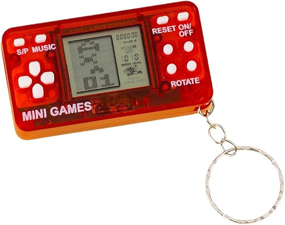 Retro Handheld Video Game Console200+ Classic Games | Rechargeable Portable Gaming Device (Red)