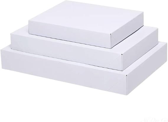 All Day Gifts 12-Pack White Gift Boxes with Lids Multi-Pack Gift Wrap Boxes for Clothes, Apparel, Christmas and Birthdays, Assorted Sizes