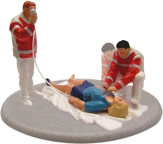 Viessmann 1540 HO Scale Animated Rescue Team w/Patient - 14-16 Volt AC or DC