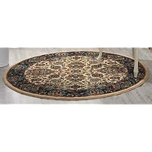Nourison Home 2020 Persian Ivory 5' x ROUND Area -Rug, Easy -Cleaning, Non Shedding, Bed Room, Living Room, Dining Room, Kitchen (5 Round)