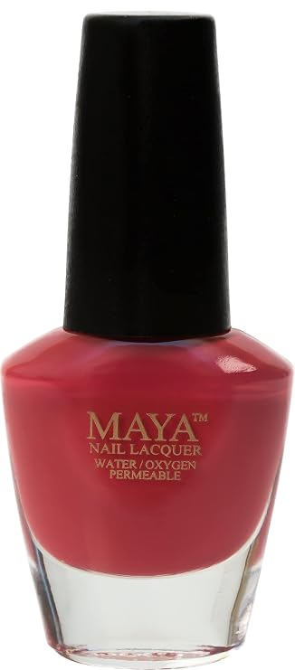 MAYA Halal Breathable Quick Dry Nail Polish, Vegan and Cruelty Free, Oxygen & Water Permeable Nail Art, Non Toxic Gentle On Nails, Made in The USA,