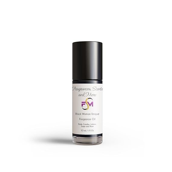 Black Woman Unique Fragrance Oil - 1 Fl Oz Glass Roll On (30ml)