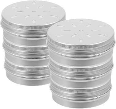 ORFOFE 6Pcs Hollow Thread Aluminum Scent Training Cans for Dogs Lightweight and Portable Multi Functional Packaging for Cosmetics Skincare and