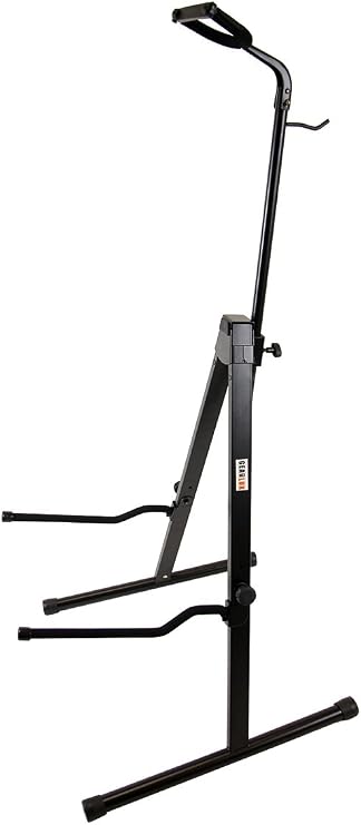 Gearlux Adjustable Cello Stand with Hook for Bow, 46-Inch Maximum Height, Collapsible for Easy Storage, Suitable for 1/2, 3/4, 7/8, 4/4 Scale