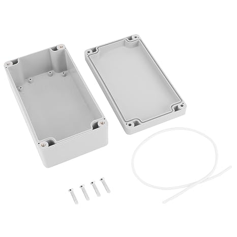 Junction Box, Wiring Box 158 90 60mm ABS Connection Box White Enclosure Electrical Cable Box Instrument Proection Shell