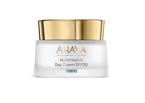 AHAVA Firming MultiVitamin Day Cream SPF 30 - Enriched with Dimethicone, Niacinamide, Panthenol, Vitamin E & Osmoter Blend of Dead Sea Minerals for Enhanced Firmness, Luminosity, Radiance 1.7 Fl Oz