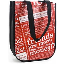 Lululemon Red with Graphic Print Small Reusable Tote Carryall Gym Bag
