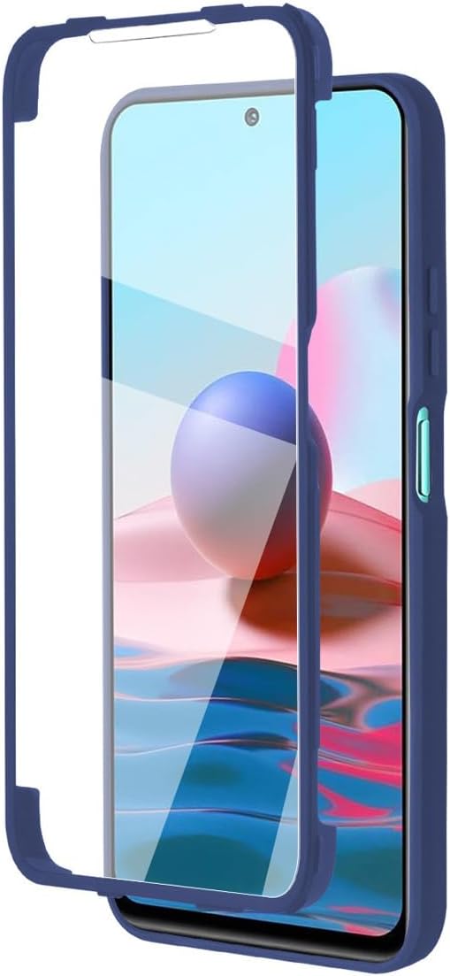 Wuhaizher for Honor X5C Plus Phone Case and Screen Protector 360 Full Body Bumper Case Rugged Clear Back Shell + Protective Front Case Dual Shockproof Cover for Honor X5C Plus, Blue