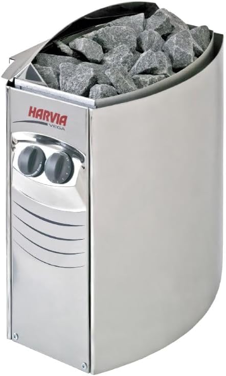 Harvia Vega Compact, Vega Compact Series, Sauna Heater 240V Built on Control (Sauna Stones Included) (1.9kW)