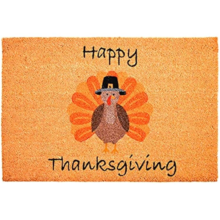 Calloway Mills Happy Thanksgiving Doormat Multi, 17 x 29 x 0.60