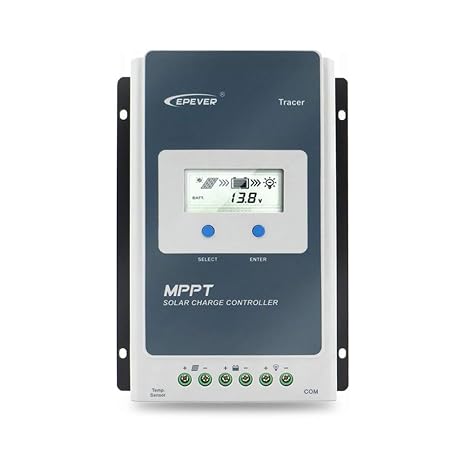 EPEVER® 40A MPPT Solar Charge Controller 12V/24V Auto Identification with LCD Display for Communication Base Stations and Household Systems - Tracer 4210AN