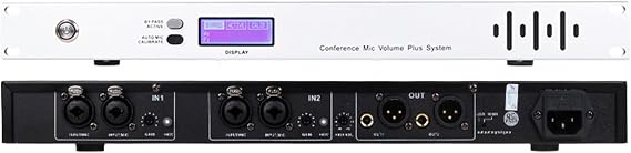Automatic Feedback Suppression, 4 Channels Feedback Frequency Shifter for Microphone, Anti-Howling, with LCD Display, for Performance Stage Conference