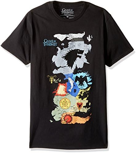Mens Map of All Houses Short Sleeve T-Shirt