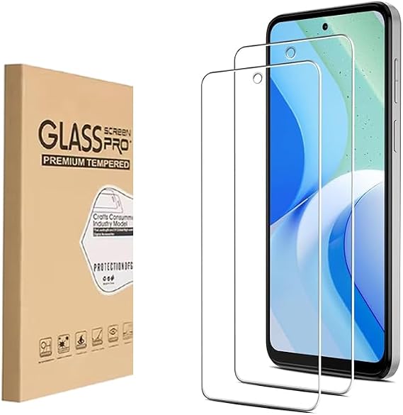 Screen Protector for Motorola Moto G51 5G Tempered Glass Protective Film HD Case Friendly Easy Installation Anti Scratch Bubble Free 9H Hardness(2 pcs)