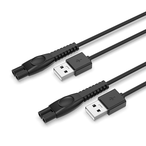 Superer 5V USB Charger Cord Fit for Philips Norelco OneBlade 360 Newer Model QP2724 QP2834 QP1924 QP4631 QP6542 QP4530, MG7910 MG5910 MG9510 MG9525, X3001 S3341 X3052, for Phillips Power Shaver Cable