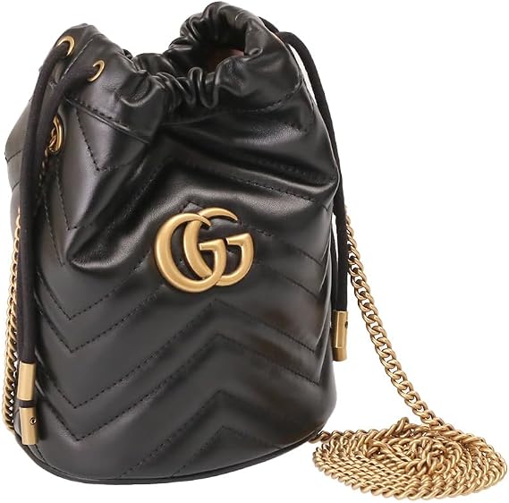 Gucci 575163 DTDRT 1000 Women's Shoulder Bag, Black