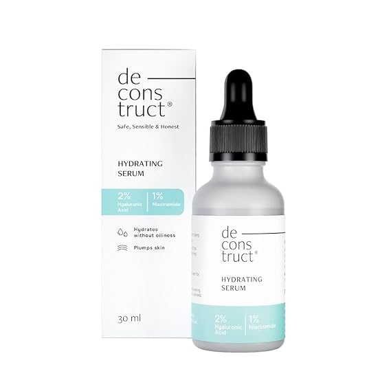 Hydrating Face Serum. - 2% Hyaluronic Acid + 1% Niacinamide | Provides Intense Hydration | Face Serum. For Oil-Free Moisturisation, Plump & Soft Skins | Beginner Friendly | 30ml