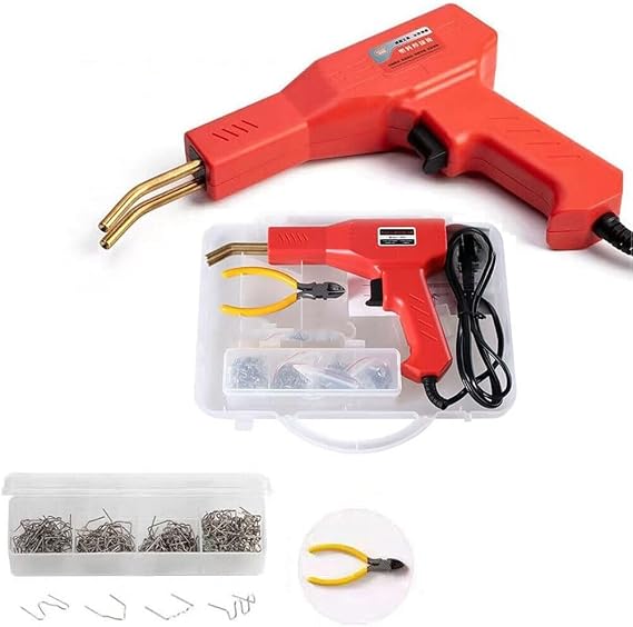 Plastic Welding Kit,50W Plastic Welding Machine Car Bumper Repair Kit,with 200PCS Hot Staples for Most Plastic Repair
